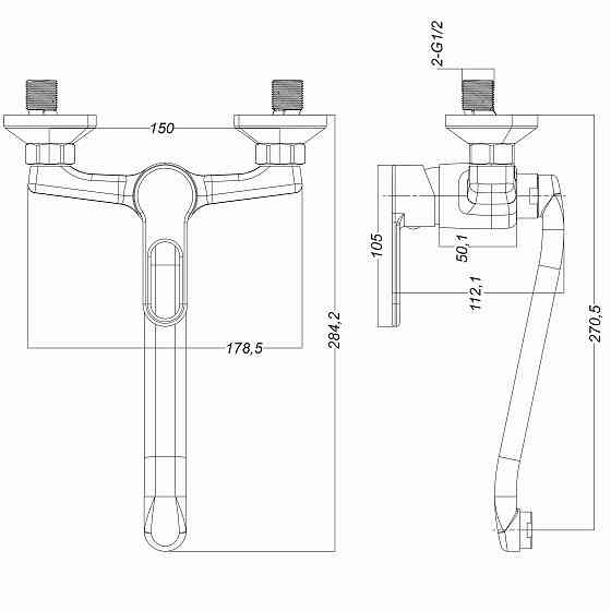 Змішувач для кухні Globus Lux Dolly GLD-0104 Луцк