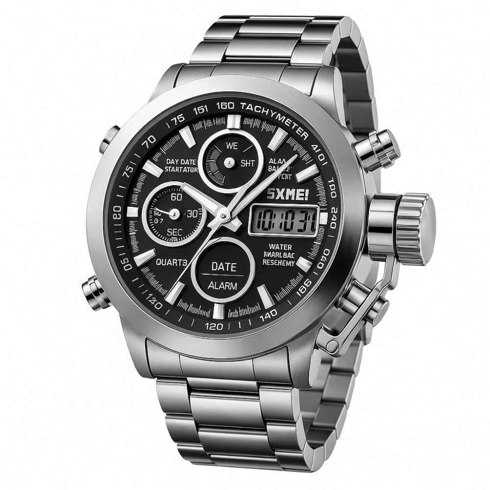 Специальные часы для армии SKMEI 1515SI SILVER, Часы военные с официальной гарантией ND-30 Львов - изображение 15