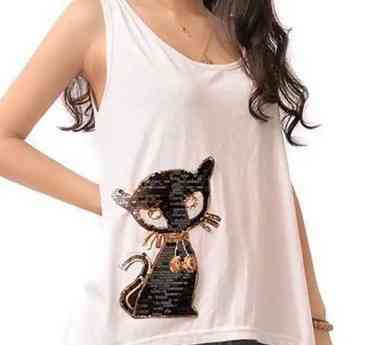 Аплікація для одягу жіноча Кішка Київ