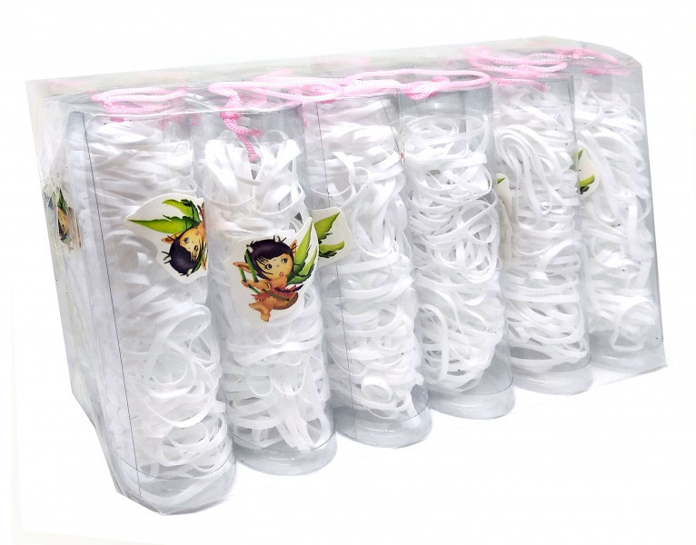 Набір гумок для плетіння браслетів білі Київ - фото 1