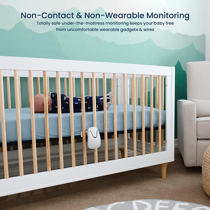 Монітор для контролю порушення та відсутності дихання Babysense 7 для немовлят, з 2 сенсорами під матрац Київ - фото 4