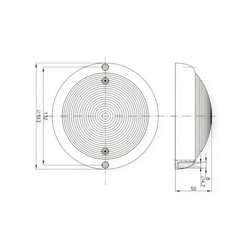 Подсветка универсальная FT-160 B LED белый, круглый салона Мукачево - изображение 2