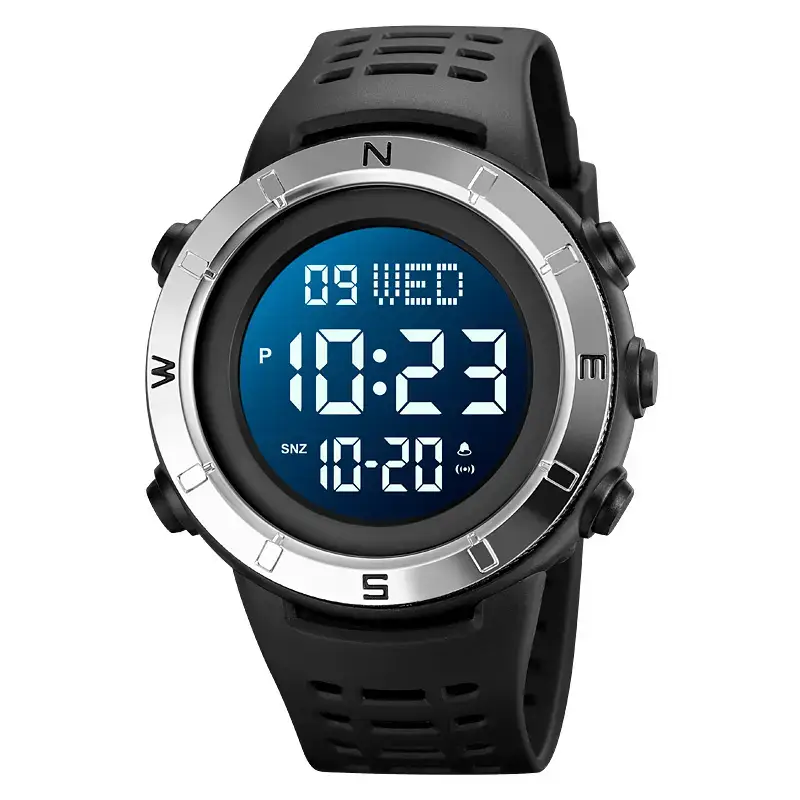 Мужские спортивные часы Skmei 2015 (Черные с черным циферблатом S) Винница - изображение 2