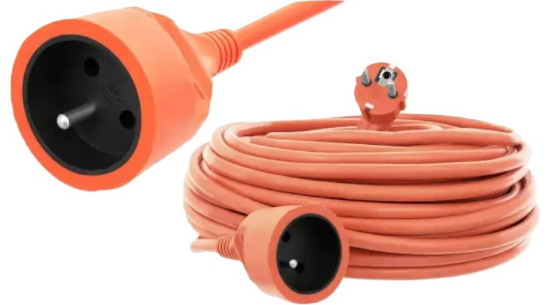 Удлинитель BX-787 50 м 3x2,5 мм² 3000 Вт с заземлением, силовой кабель, оранжевый, бытовой Одесса - изображение 4