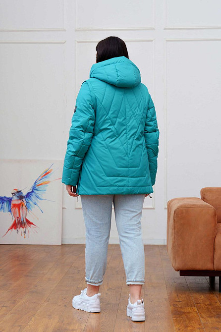 Женская демисезонная куртка трансформер..Курточка жилет весна-осень 54-66р Киев - изображение 10