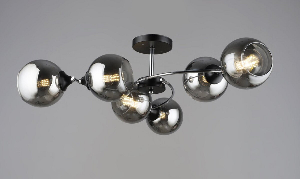 Підвісна люстра B K2288/6 BK+CH Коломия - фото 1