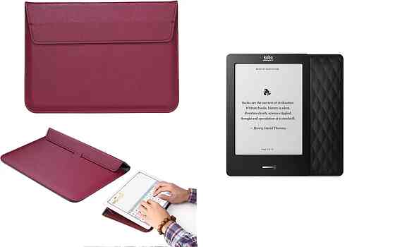 Чехол-конверт VitoCase для Kobo N905 eReader Touch Edition, с функцией подставки для книги Бордовый Киев
