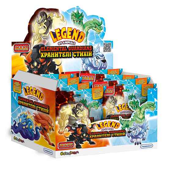 Дисплей стретч-іграшок серії Legend of animals Максі – Хранителі стихій (10 шт) Днепр