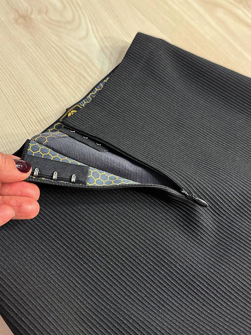 Лосини жіночі Kenalin D-13 з корсетом на блискавці у рубчик утягуючі чорні, чорний, XS Київ - фото 2