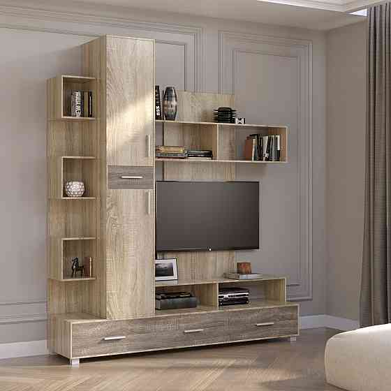 Стінка для вітальні Еверест Бриз сонома + трюфель (DTM-2249) Дніпро