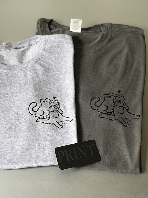 Парні футболки для хлопця та дівчини з котиками Чернівці - фото 1