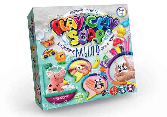 Набір креативної творчості "Пластилінове Мило "PLAY CLAY SOAP" великий укр (6), шт Київ