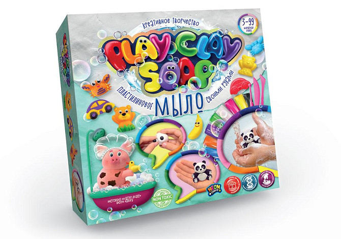 Набір креативної творчості "Пластилінове Мило "PLAY CLAY SOAP" великий укр (6), шт Київ - фото 1