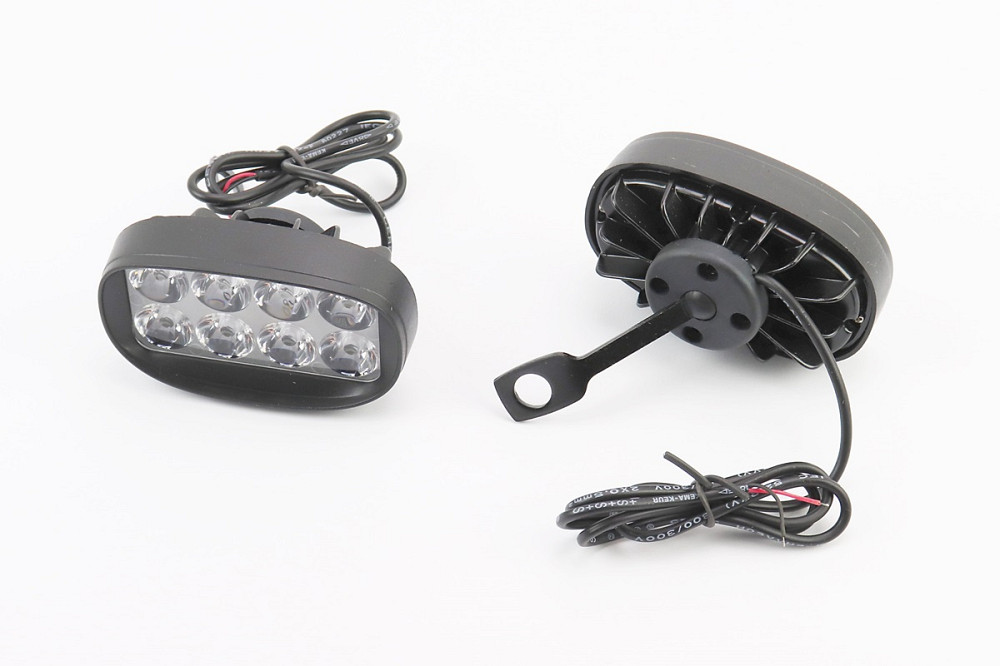 Фара додаткова світлодіодна вологозахисна (85*50mm) - 8 LED з кріпленням під дзеркало, к-кт 2шт Бершадь - изображение 1