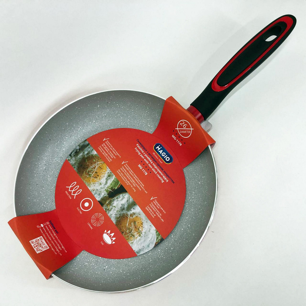 Прочная сковородка с антипригарным покрытием MG-1178, Сковорода для запекания в духовке DH-41 Львов - изображение 10