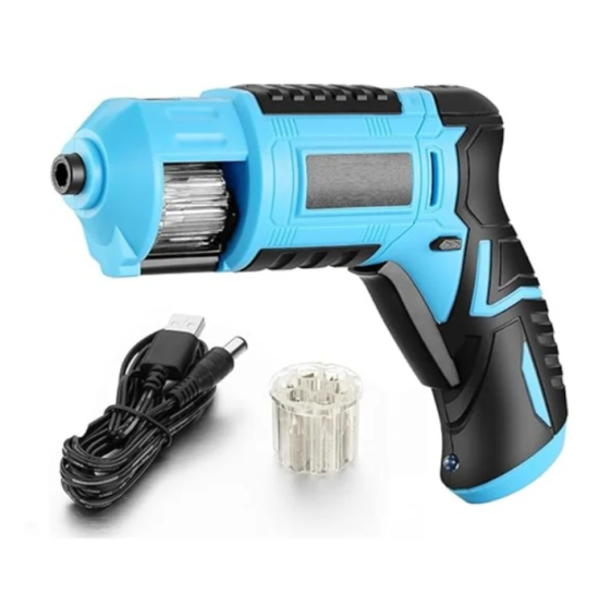 Акумуляторний шуруповерт DOMOTEC 3.6V з барабаном для біт, ліхтариком, 1.5 Ач, швидкість 180об/хв Одеса