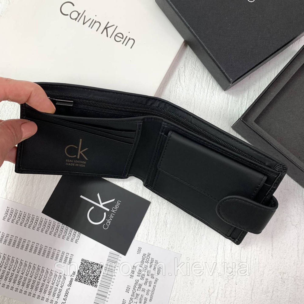Мужское портмоне Calvin Klein из кожи в подарочном наборе (8876-2) Киев - изображение 4