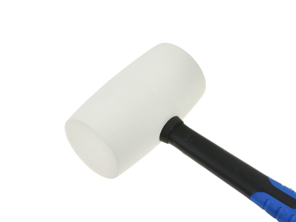 Киянка "GeKo"-premium гумова біла з ручкою зі скловолокна покритого TPR 1.100 г Киев - изображение 2