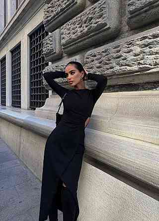 Женское элегантное миди платье с привлекательным разрезом 48 Одесса