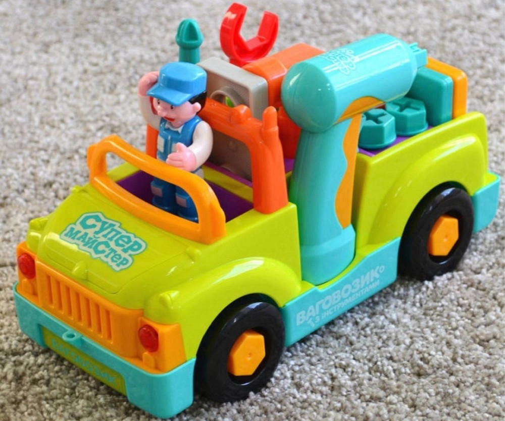 Машинка Конструктор с инструментами Музыкальная, Свет, открыв капот. Харьков - изображение 5