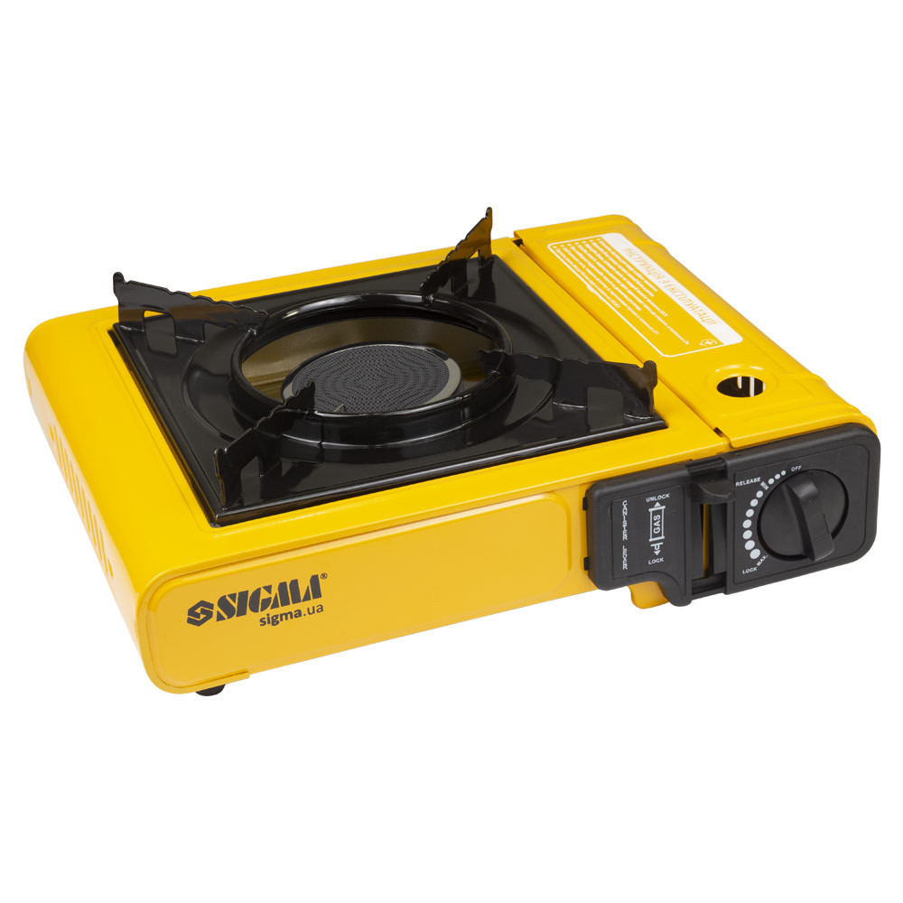 Sigma Плита газовая одноконфорочная с керамической инфракрасной горелкой, пьезоподжигом и адапт Киев - изображение 6