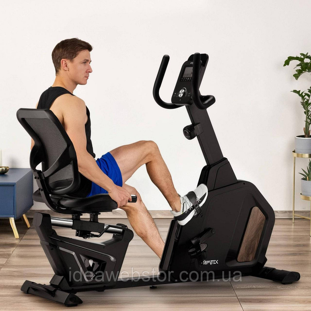 Горизонтальний велотренажер Gymtek XBR5000 магнітний чорний Київ - фото 7