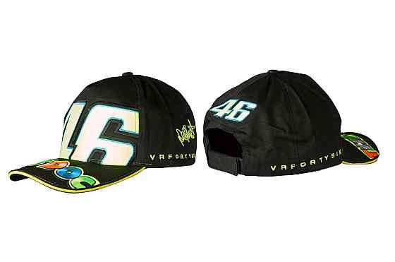 Бейсболка 46 VALENTINO ROSSI (черная, 100% хлопок) Мукачево