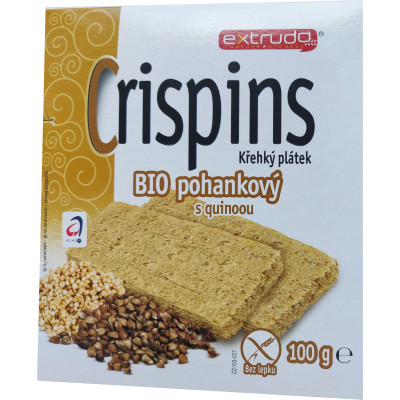 Хлебцы детские Extrudo Crispins Органические с гречкой и киноа 100 г (27770-1704) Винница - изображение 1