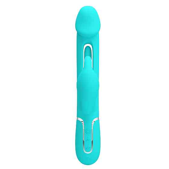 Вибратор с стимулятором клитора PRETTY LOVE - Kampas Rabbit 3 in 1 Green, BW-500025-1 Sex Aura Киев