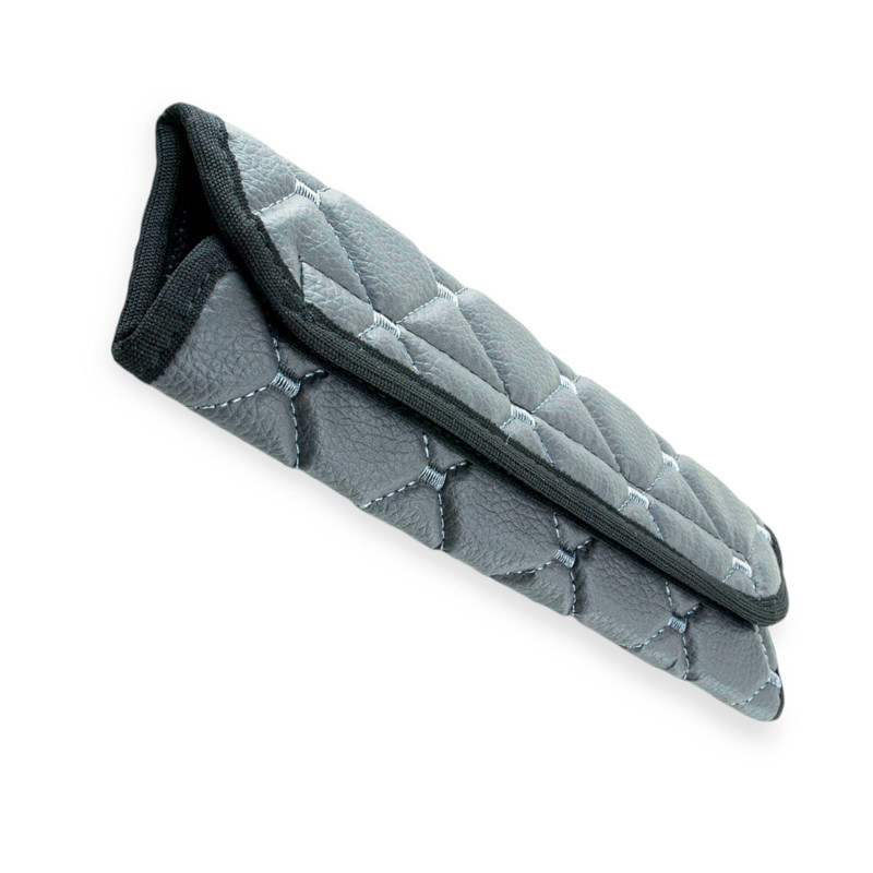 Чехол безопасности s кожзам серый, серый ромб ремня Мукачево - изображение 1