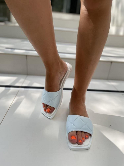 Asti Шльопанці жіночі ASTI 0113 блакитні (літо, шкіра натуральна) (4429) Коломия - фото 10