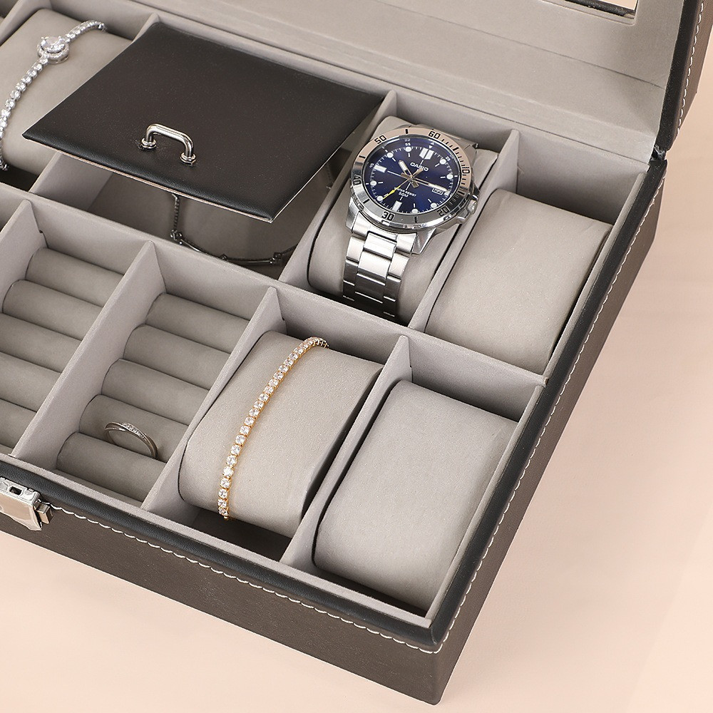 Шкатулка для украшений, аксессуаров и драгоценностей футляр для хранения из искусственой кожи 30.3х20.3х8 см Каменец-Подольский - изображение 5