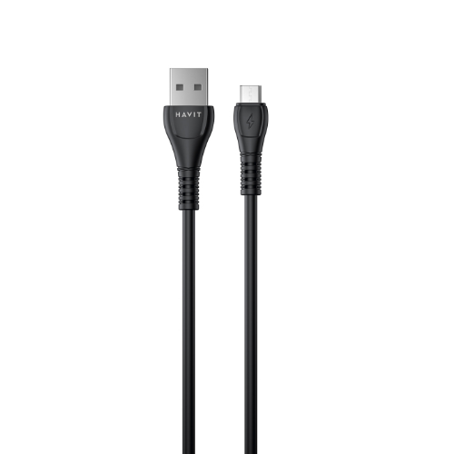 Кабель USB MicroUSB Havit HV-CB640C 1.8m 2,1А 1,8 м чорний Житомир