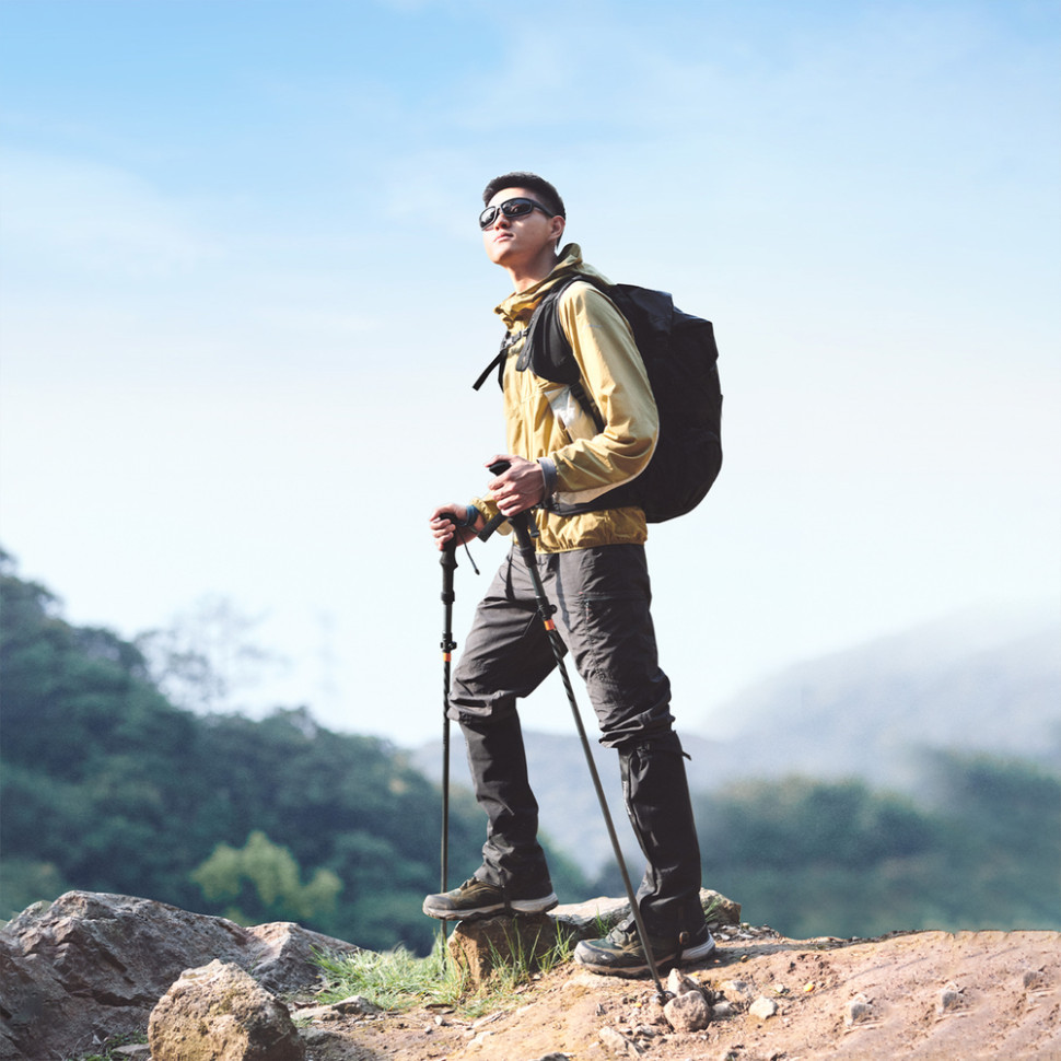 Трекінгова палиця Naturehike CNK2450DS013, 115-135 см, чорна Київ - фото 4