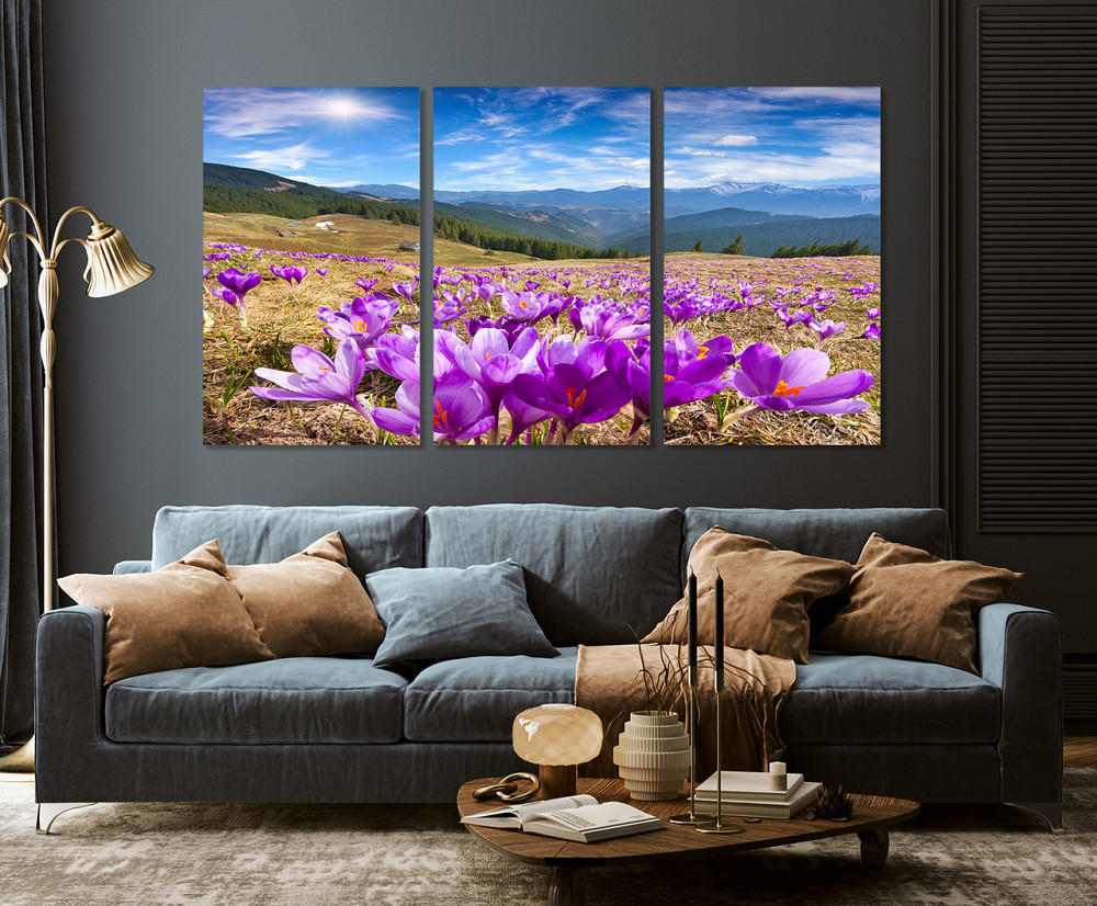 Модульна картина у вітальню/ спальню Шафран ART-045_3A 70х130 см Київ - фото 3