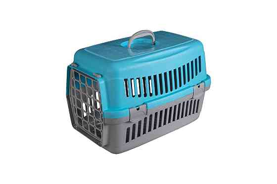 Переноска AnimAll CNR-102 для кошек и собак, серо-голубая, 48.5×32.5×32.5 см Киев