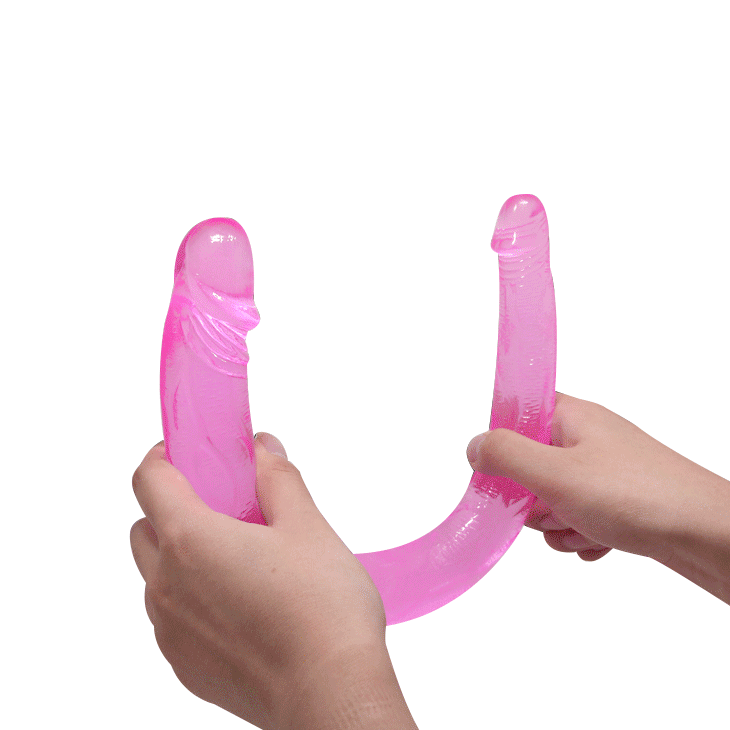 Двосторонній фалоімітатор - Double Dones Dildo Pink Sex Aura Київ - фото 7