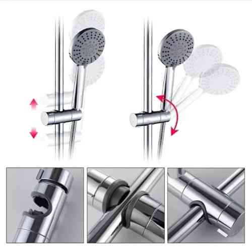 Держатель для душевой лейки с регулировкой угла наклона на штангу стойку Киев