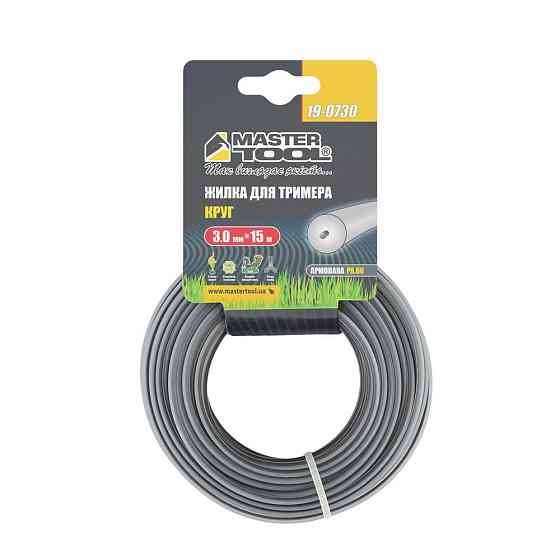 MASTERTOOL Жилка для тримера MASTERTOOL КРУГ АРМОВАНИЙ 3.00 мм 15 м 19-0730 Киев