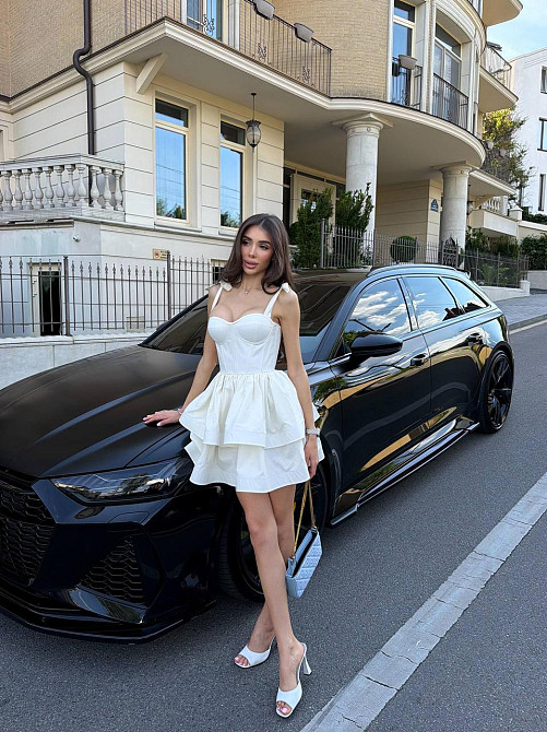 Жіноче романтичне корсетне плаття 100% бавовна Молочна, M Одеса - фото 5