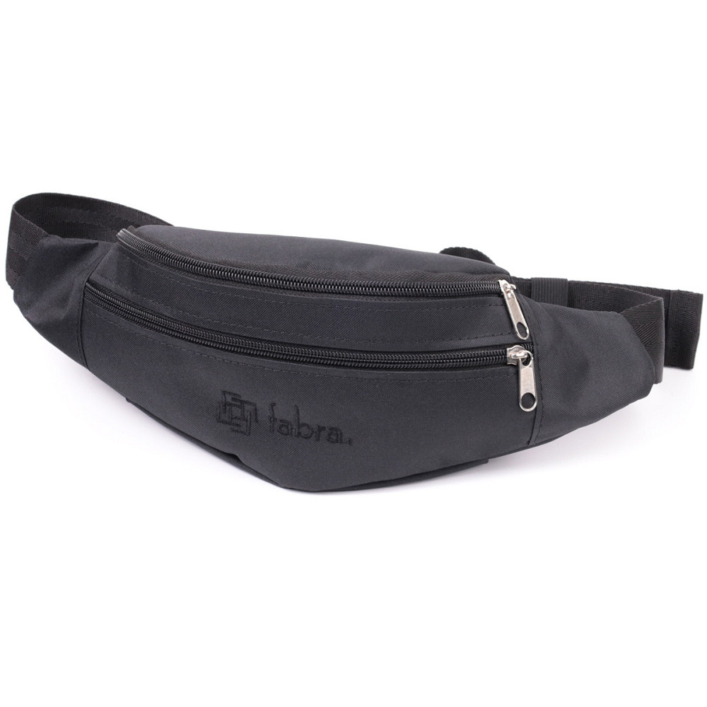 Текстильна поясна сумка для міста поїздок та щоденного використання FABRA 22580 Чорна Київ - фото 11