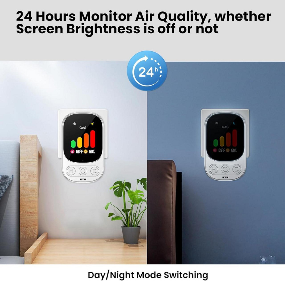 Детектор витоку газу LSENLTY з температурою і вологостю, сигналізатор витоку метану, пропану, газу LPG, LNG Київ - фото 7