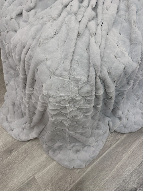 Плед-покрывало Шиншилла 210х220 см (+-5см) Светло-серый (87-021) Киев - изображение 8