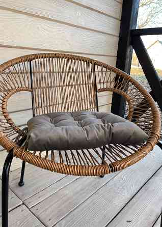 Подушка для стільців (40x40х5 см) Decorator Velour колір темно-сірий 84-112 Київ