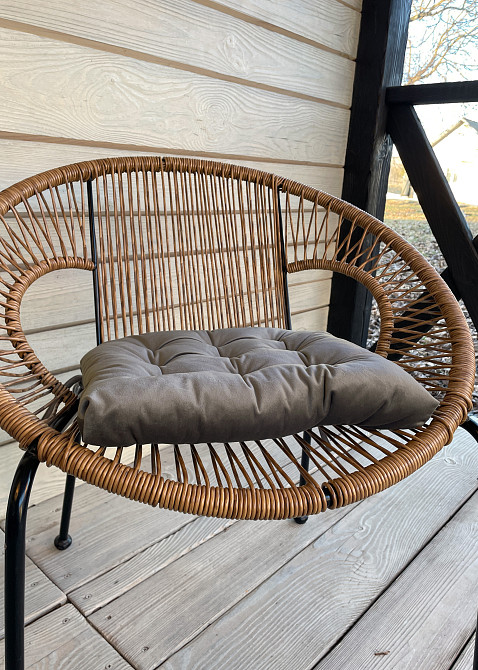 Подушка для стільців (40x40х5 см) Decorator Velour колір темно-сірий 84-112 Київ - фото 4