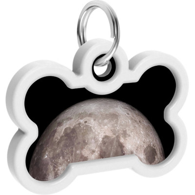 Адресник для животных WAUDOG Smart ID с QR паспортом "Луна", кость 40х28 мм (231-4030) Винница - изображение 4