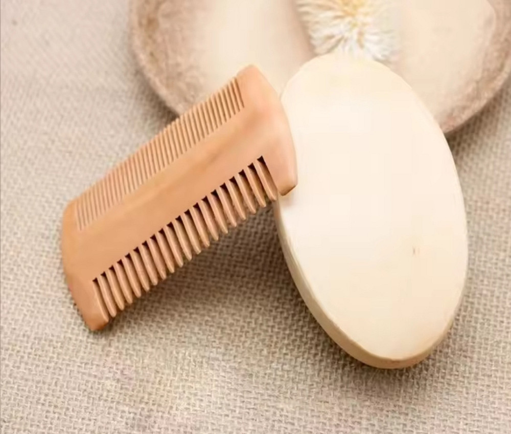 Набор для бороды и усов 6 предметов в подарочном мешочке для хранения коричневый Киев - изображение 2