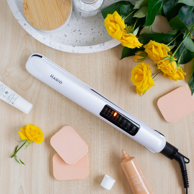 Утюжок выпрямитель для выпрямления MAGIO MG-586, Професиональный выпрямитель для укладки волос NK-57 Львов - изображение 8