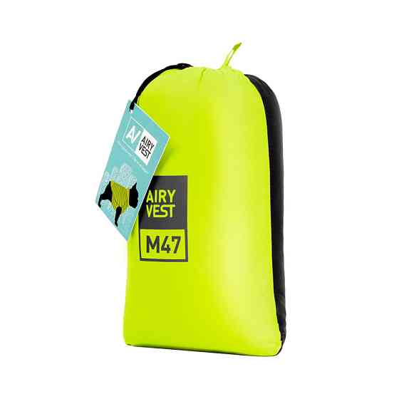 Курточка для собак AiryVest двостороння, розмір М 47, cалатово-чорна Коломия