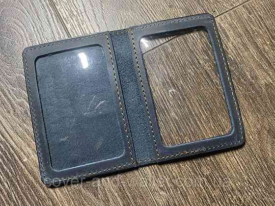 Шкіряна обкладинка на Посвідчення адвоката (адвокатура) синього кольору Київ